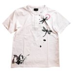 画像3: 再入荷 黒菟華 ( kurotoka ) [ 秋を偲ぶ ] ヘンリーネックTシャツ AL-759016 (3)