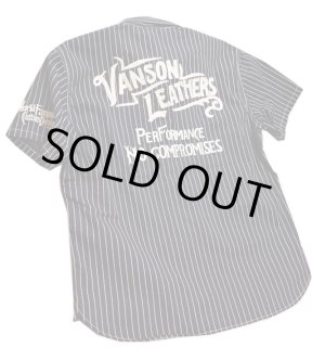 VANSON×FELIX コラボ 刺繍 ワークシャツ ウォバッシュ