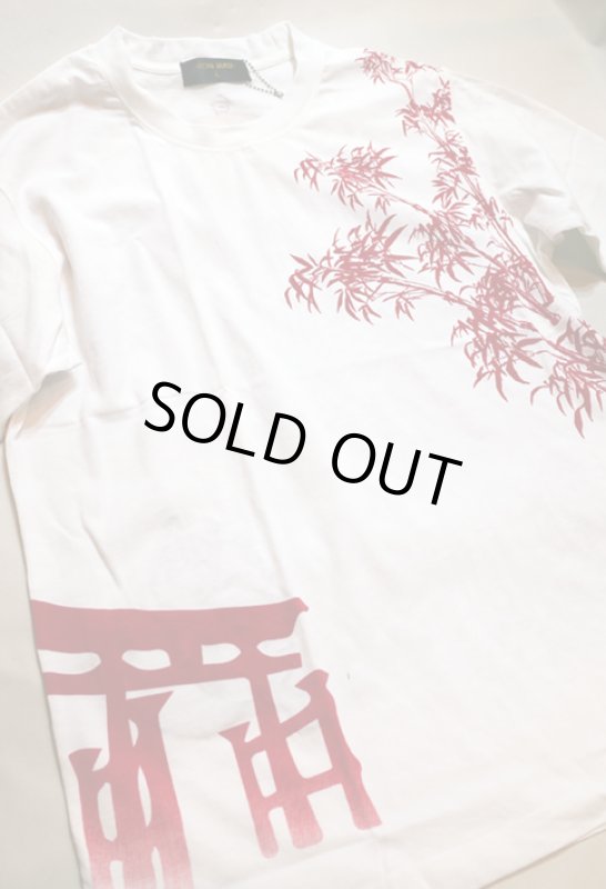 画像16: 今昔 ( KON-JAKU )  [ 狐祈願の社 ] プリント 刺繍 Tシャツ KJ-26002 (16)