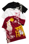 画像1: 今昔 ( KON-JAKU )  [ 狐祈願の社 ] プリント 刺繍 Tシャツ KJ-26002 (1)