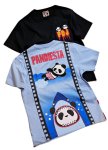 画像1: Pandiesta Japan （パンディエスタ) [ SHARKパンダ ] Tシャツ プリント  刺繍  582853 (1)
