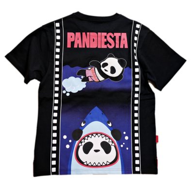 画像2: Pandiesta Japan （パンディエスタ) [ SHARKパンダ ] Tシャツ プリント  刺繍  582853