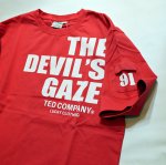画像4: TEDMAN(テッドマン） 「THE DEVIL’S GAZE」 半袖Tシャツ TDSS-543 レッド (4)
