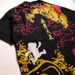 画像5: GO-COO! 悟空本舗  [  金角大王激闘 ] プリント 刺繍 Tシャツ LG-5993 (5)