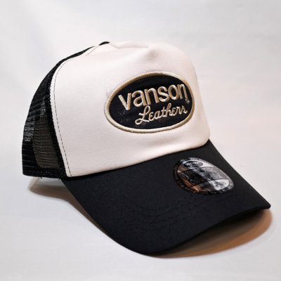 画像1: vanson  ツイル  刺繍  メッシュ キャップ NVCP-2203 