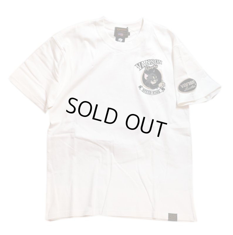画像2: vanson  (バンソン） tom&jerry コラボ 刺繍  Tシャツ  TJV-2215 (2)