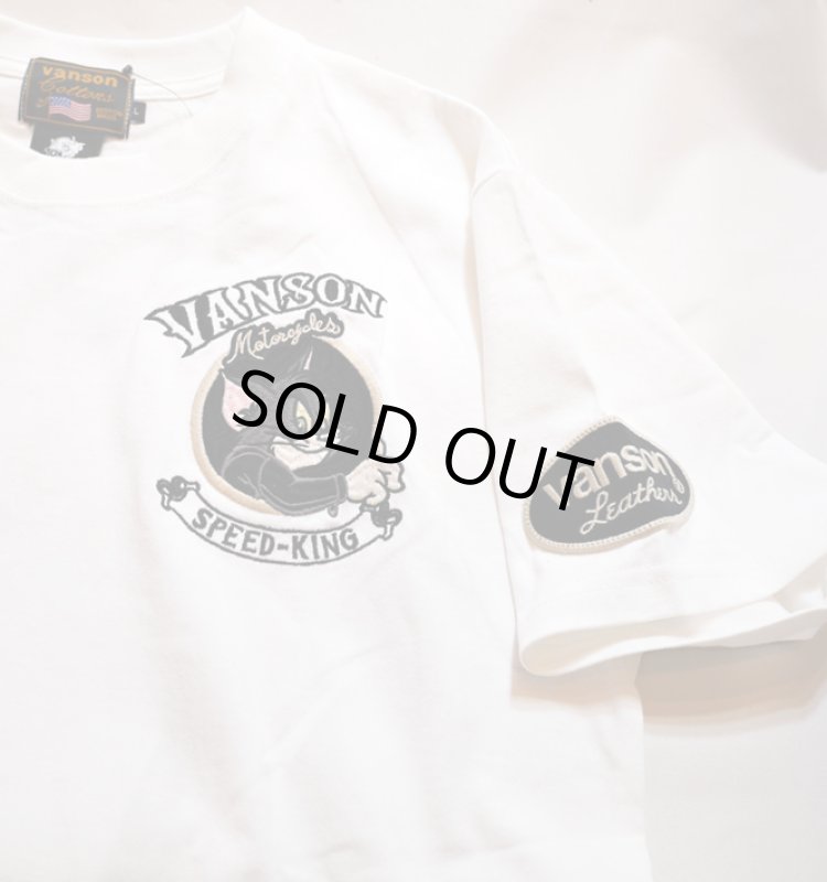 画像4: vanson  (バンソン） tom&jerry コラボ 刺繍  Tシャツ  TJV-2215 (4)