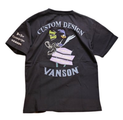 画像1: vanson  (バンソン） / ROAD RUNNER Tシャツ  刺繍 LTV-2206