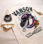 画像11: vanson  (バンソン） tom&jerry コラボ 刺繍  Tシャツ  TJV-2218 (11)