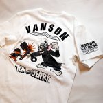 画像8: vanson  (バンソン） tom&jerry コラボ 刺繍  Tシャツ  TJV-2229 (8)