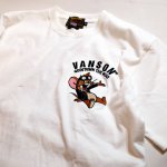 画像9: vanson  (バンソン） tom&jerry コラボ 刺繍  Tシャツ  TJV-2229 (9)