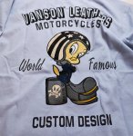 画像6: vanson  (バンソン） / トゥィーティー コラボ Tシャツ  刺繍 LTV-2205  (6)