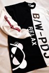 画像3: Pandiesta Japan  [ B/W-PDJ RELAX ] ツートンBIGロンT プリント  刺繍  592851 ブラック／ホワイト （ビックシルエット） (3)