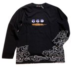 画像3: 参丸一 (サンマルイチ）[ 富士蛙 ] 長袖Tシャツ プリント 刺繍 SM-30811 (3)