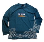 画像8: 参丸一 (サンマルイチ）[ 富士蛙 ] 長袖Tシャツ プリント 刺繍 SM-30811 (8)
