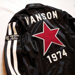 画像3:  VANSON(バンソン） ボンディング ライダースジャケット  NVSZ-2215 (3)