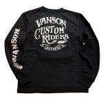 画像3: VANSON (バンソン） チェーン刺繍 ワッペン 長袖Tシャツ NVLT-2305 (3)