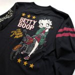 画像10: THE BRAVEMAN / BETTY BOOP コラボ   ベティー 刺繍 長袖Tシャツ BBB-2301 (10)