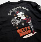 画像10: THE BRAVEMAN / BETTY BOOP コラボ   ベティー 刺繍 長袖Tシャツ BBB-2302 (10)