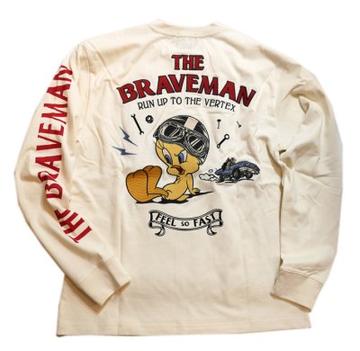 画像1: THE BRAVEMAN / トゥィーティー コラボ 長袖Tシャツ 刺繍 LTB-2302