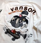 画像5:   VANSON (バンソン）tom&jerry コラボ  刺繍 長袖Tシャツ  TJV-2303 (5)