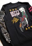 画像8: THE BRAVEMAN / BETTY BOOP コラボ   ベティー 刺繍 長袖Tシャツ BBB-2301 (8)