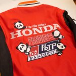 画像3: Honda Pandiesta HRC TEAM コラボ スタジアムジャンパー  592505 レッド／ブラック (3)