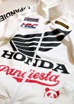 画像4: Honda Pandiesta コラボ HRC WING フルジップジャージ  592504 ホワイト (4)