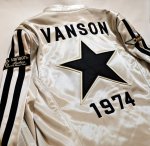 画像4:  VANSON(バンソン） ボンディング ライダースジャケット  NVSZ-2215 シルバー (4)
