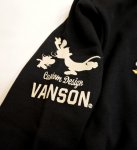 画像6: vanson （バンソン）トムとジェリー コラボ  プリント 刺繍 ジップパーカー(裏毛） TJV-2304  ブラック (6)