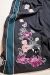 画像11: LIN (リン） Lamy and Earl  細線花柄と猫とネズミ  スカート AL-75713  ブラック (レディース商品） (11)