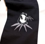 画像7: 参丸一（サンマルイチ） 虎蛙カーゴパンツ 刺繍 SM-30817  ブラック (7)