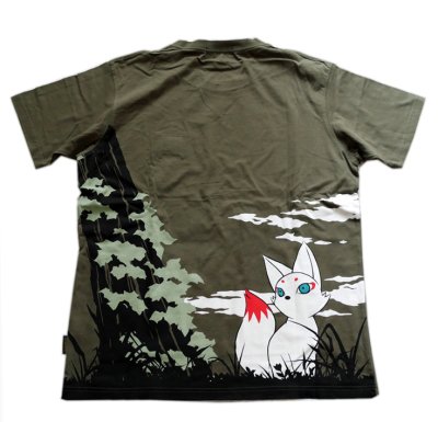 画像3: 今昔 ( KON-JAKU )   [ 妖怪にゃんこ ]  プリント 刺繍 Tシャツ　KJ-22008