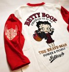 画像4: THE BRAVEMAN / BETTY BOOP コラボ   ベティー 刺繍  六分袖Tシャツ BBB-2311 (4)