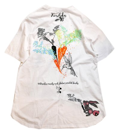 画像1: 黒兎華 -Kurotoka-  菟の大好物 ロングTシャツ AL-759030  ホワイト