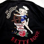 画像3: THE BRAVEMAN / Bettyboop コラボ [ セーラーベティー ] 刺繍  プリント Tシャツ  BBB-2313 ブラック (3)