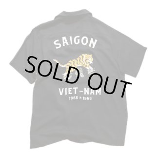 HOUSTON スーベニアシャツ　虎　スカシャツ　Mサイズ黒　24ss レーヨン HOUSTON スーベニアシャツ 虎 スカシャツ Mサイズ 黒 ブラック