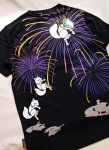 画像12: 今昔 ( KON-JAKU )   [ 花火大会で泥棒 ]  プリント 刺繍 Tシャツ　KJ-26014 (12)