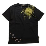 画像7: 今昔 ( KON-JAKU )   [ 花火大会で泥棒 ]  プリント 刺繍 Tシャツ　KJ-26014 (7)