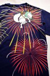画像5: 今昔 ( KON-JAKU )   [ 花火大会で泥棒 ]  プリント 刺繍 Tシャツ　KJ-26014 (5)