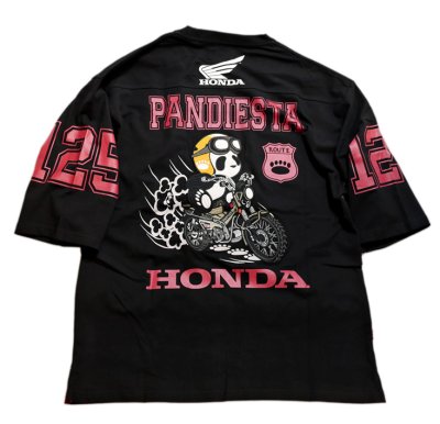 画像2: Honda Pandiesta コラボ   [ CT125 HUNTER Cub ] フットボールTシャツ プリント  刺繍  523501（五分袖）