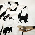 画像3: [ 黒猫 ]  手書き風プリント  半袖袖シャツ  日本製 79416 ホワイト (3)