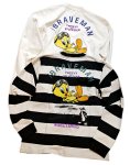 画像1: THE BRAVEMAN / トゥィーティー シルベスター コラボ 長袖Tシャツ 刺繍 LTB-2316 (1)