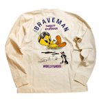画像6: THE BRAVEMAN / トゥィーティー シルベスター コラボ 長袖Tシャツ 刺繍 LTB-2316 (6)
