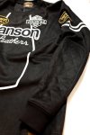 画像5: vanson(バンソン） 起毛プレーティング(フェイクスウェード）ロンT  刺繍 ワッペン  NVLT-2319 ブラック (5)