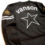 画像4: vanson(バンソン） 起毛プレーティング(フェイクスウェード）ロンT  刺繍 ワッペン  NVLT-2319 ブラック (4)