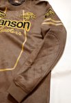 画像5: vanson(バンソン） 起毛プレーティング(フェイクスウェード）ロンT  刺繍 ワッペン  NVLT-2319 AMBER (5)
