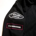 画像5:  JACKROSE（ジャックローズ）/ HONDAコラボ REBLE  刺繍 ZIPパーカー 533501 ブラック (5)