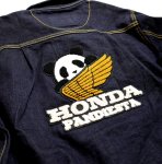 画像3: Honda / Pandiesta コラボ  サガラ刺繍 Gジャン  533511 インディゴ ワンウォッシュ (3)