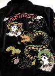 画像5: Pandiesta Japan （パンディエスタ) [ 風雷神パンダ ] 別珍 スイングットップ  533215 ブラック (5)